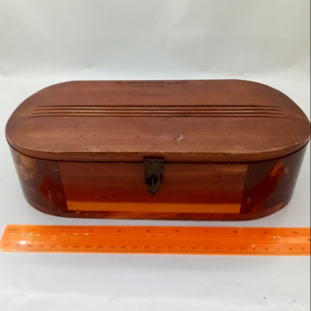Vintage 1960s Cedar Mt Mitchell N.C. Souvenir Box